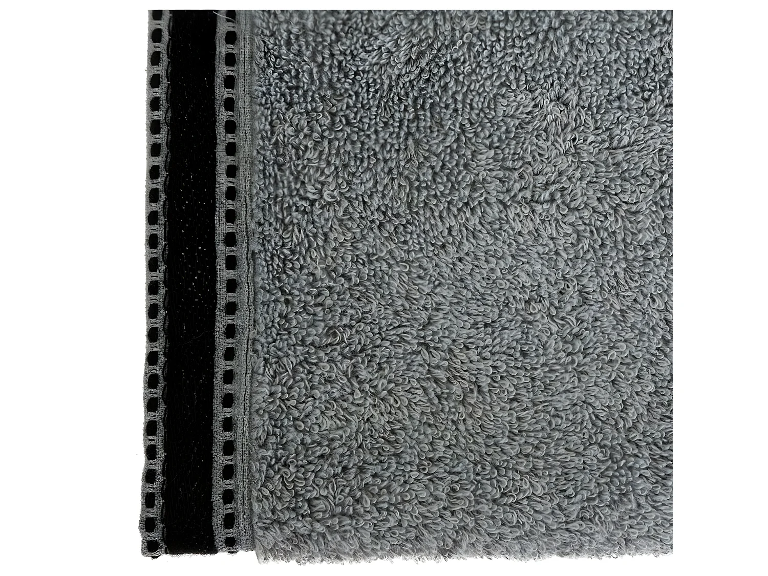 Serviette de toilette en Coton Gris Foncé tissu éponge 50 x 90 cm