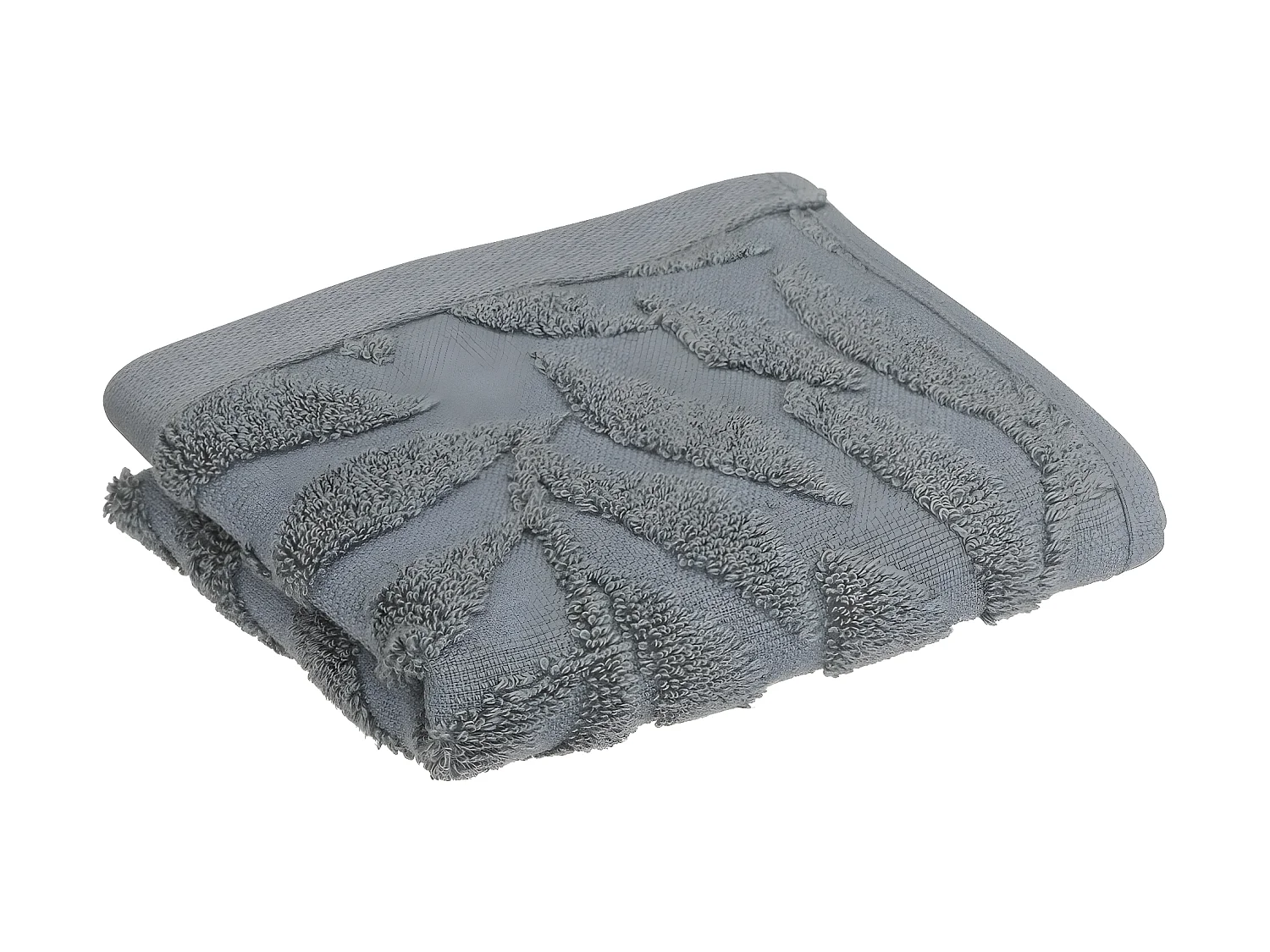 Serviette de toilette en Coton Gris Foncé tissu Jacquard 30 x 50 cm