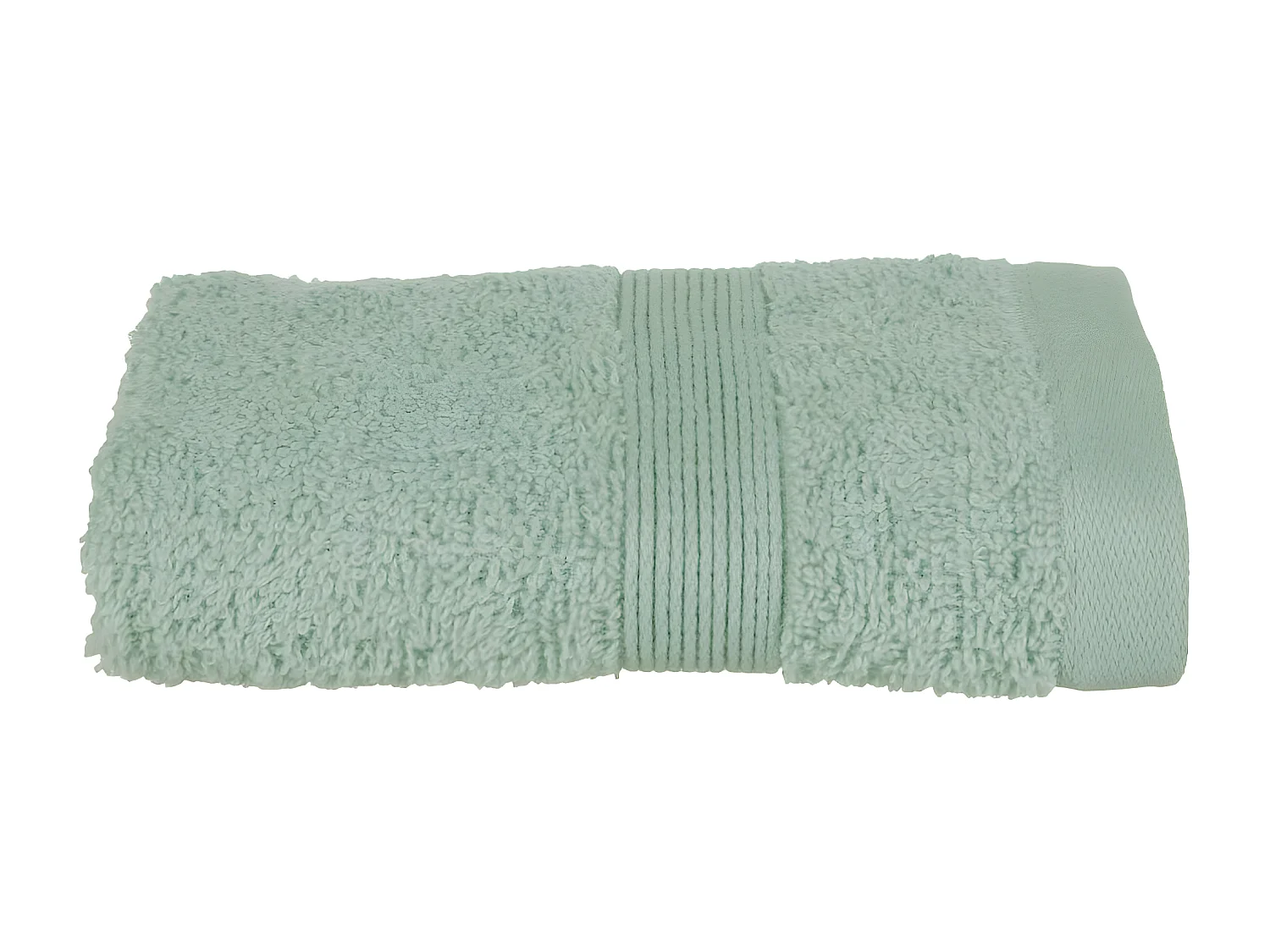 Serviette de toilette en Coton Vert céladon tissu éponge 30 x 50 cm