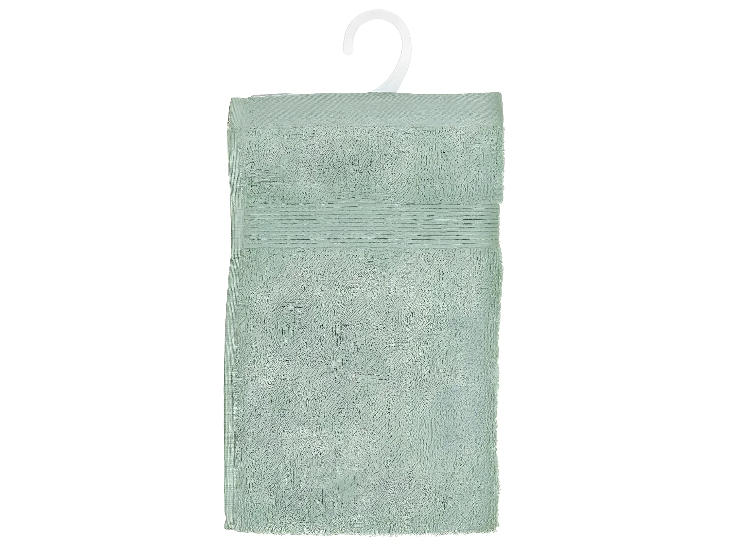Serviette de toilette en Coton Vert céladon tissu éponge 30 x 50 cm