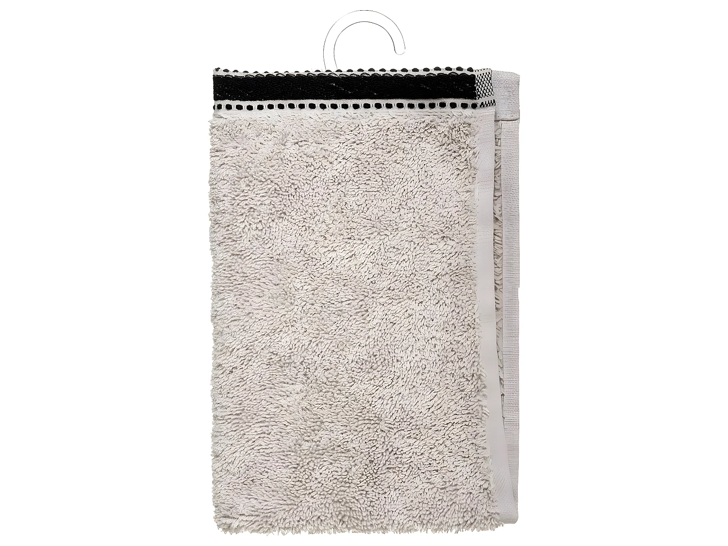 Serviette de toilette en Coton Beige Lin tissu éponge 30 x 50 cm