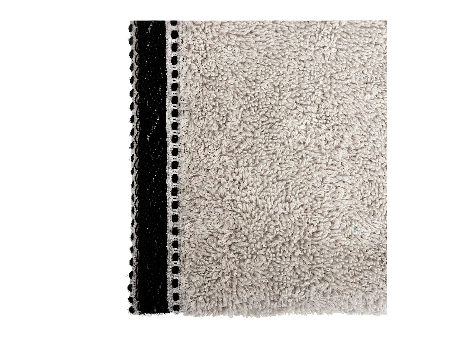 Serviette de toilette en Coton Beige Lin tissu éponge 30 x 50 cm