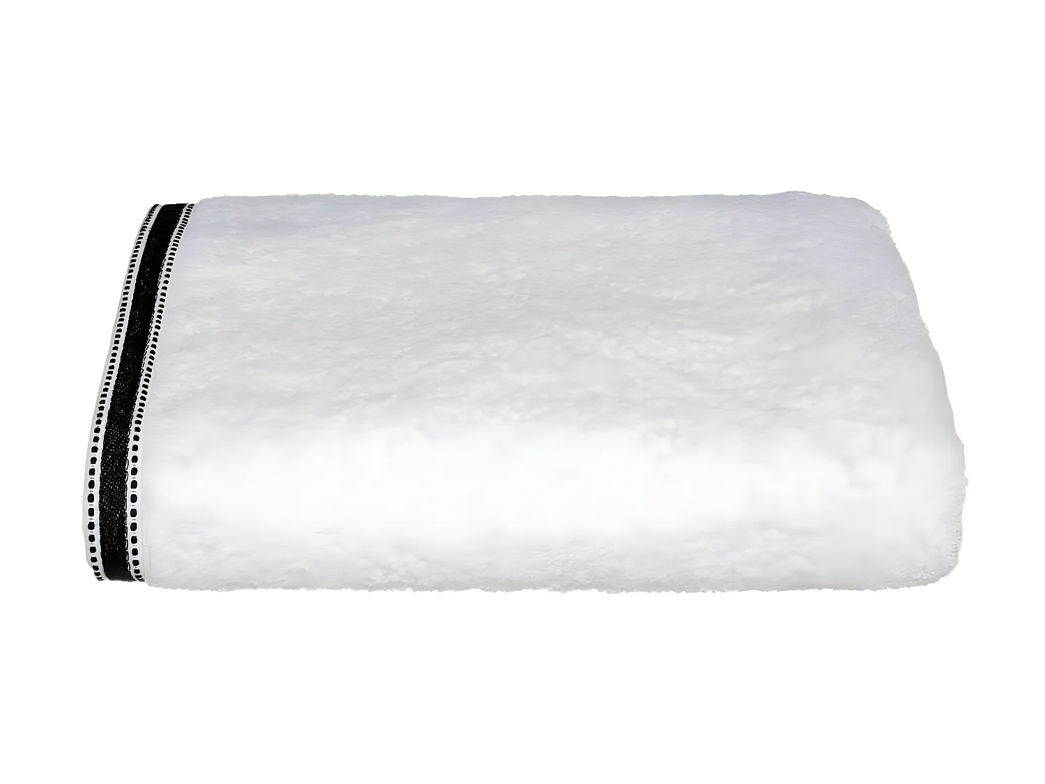 Drap de bain en Coton Blanc tissu éponge 100 x 150 cm