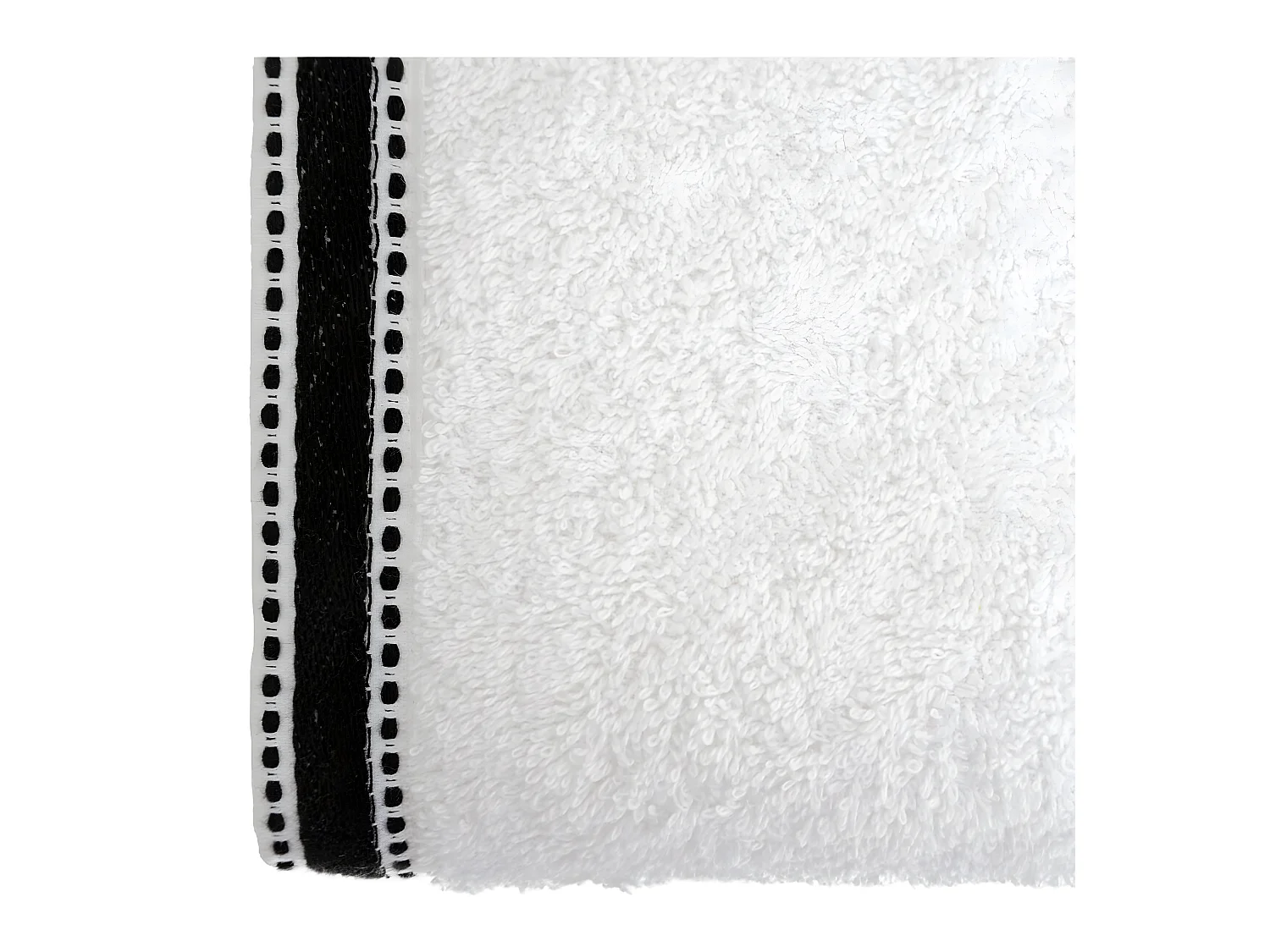 Drap de bain en Coton Blanc tissu éponge 100 x 150 cm