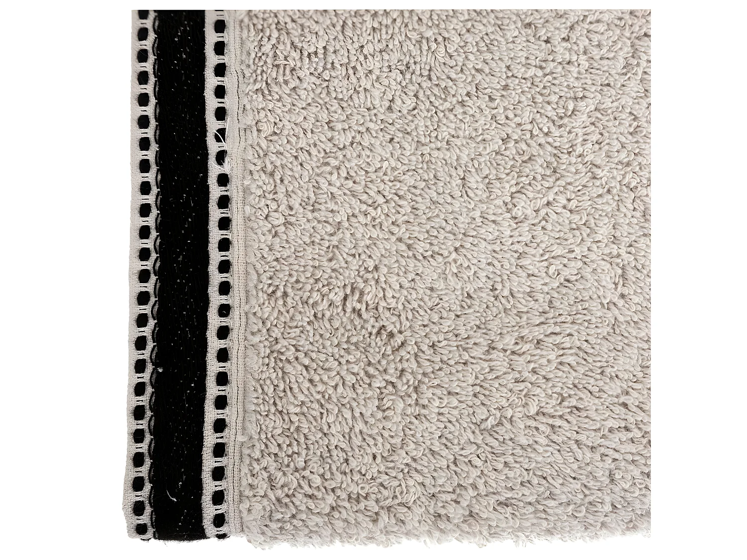 Serviette de toilette en Coton Beige Lin tissu éponge 50 x 90 cm