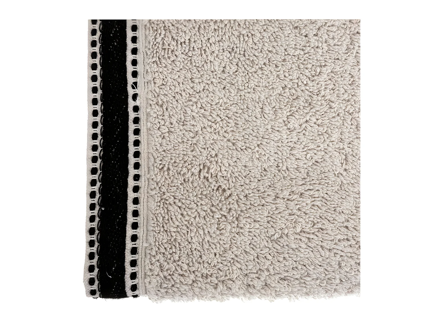 Serviette de toilette en Coton Beige Lin tissu éponge 50 x 90 cm