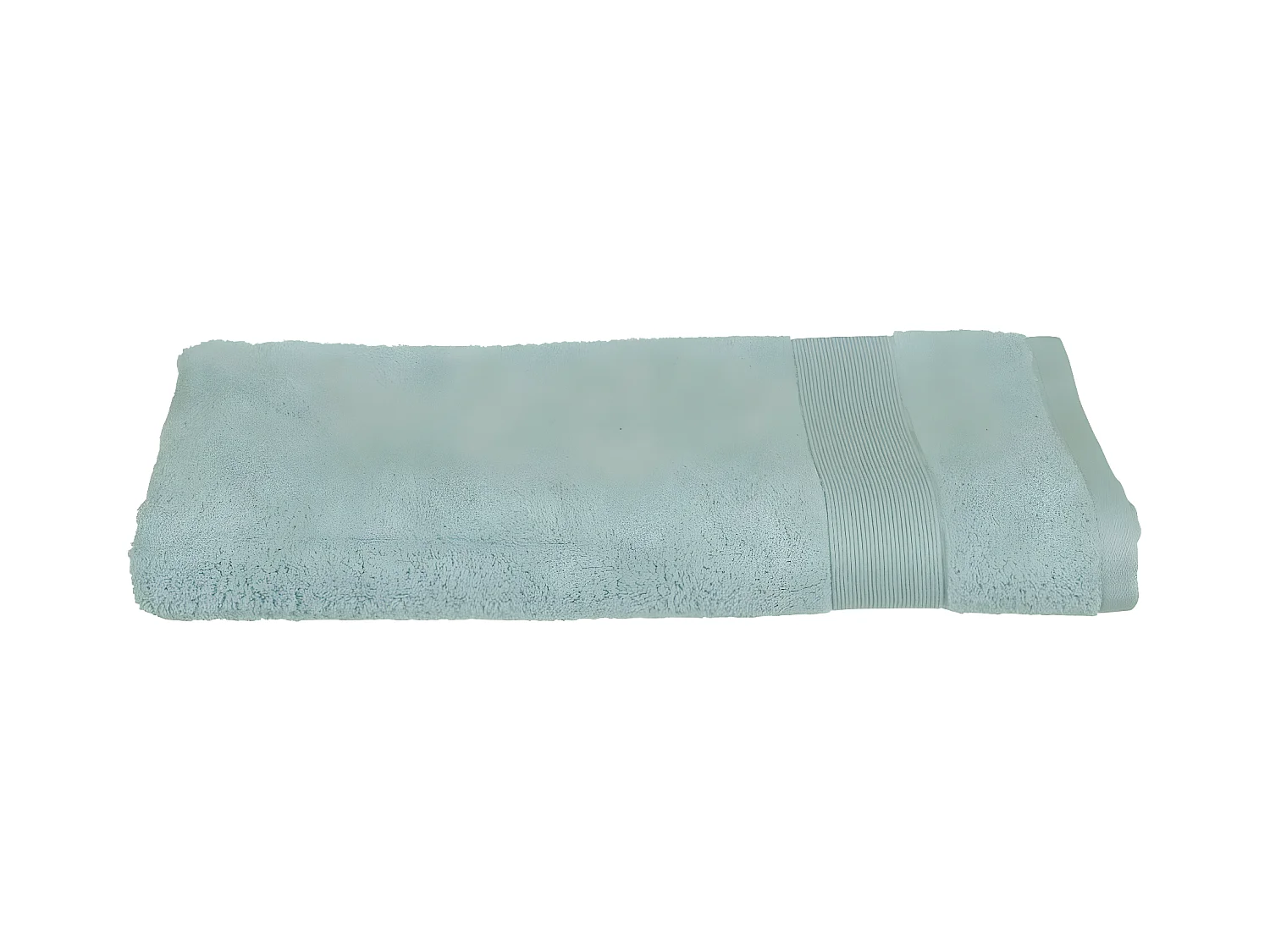 Serviette de toilette en Coton Vert givré tissu éponge 50 x 90 cm