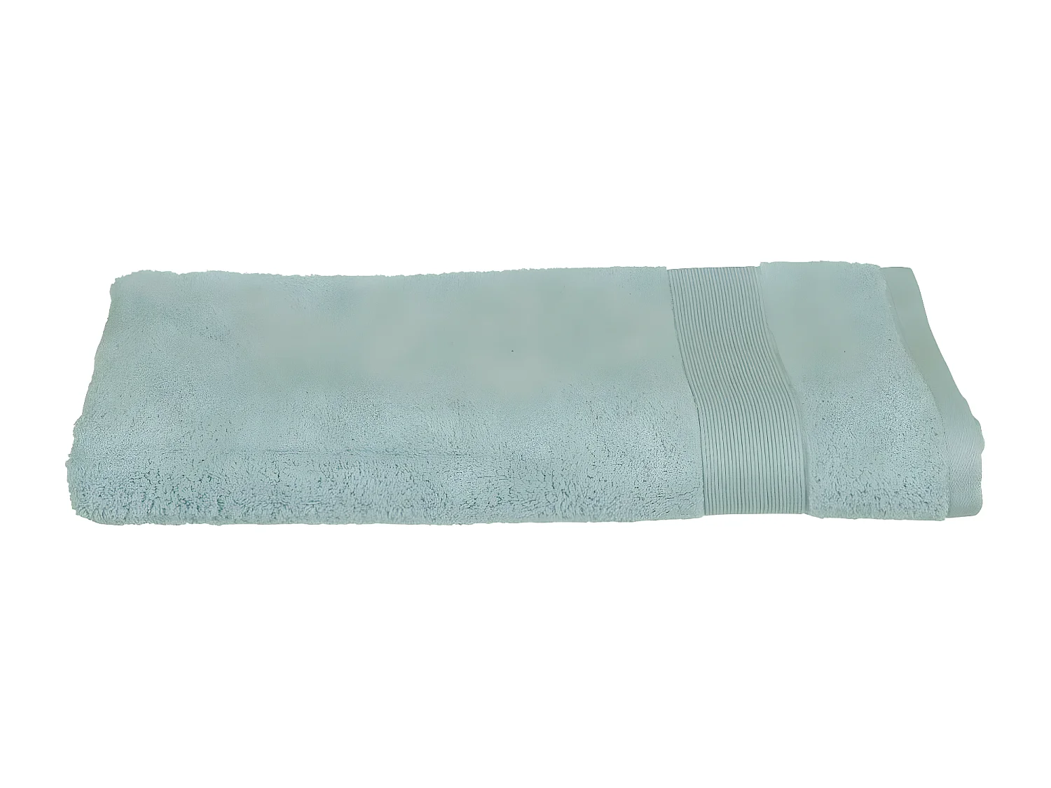 Serviette de toilette en Coton Vert givré tissu éponge 50 x 90 cm