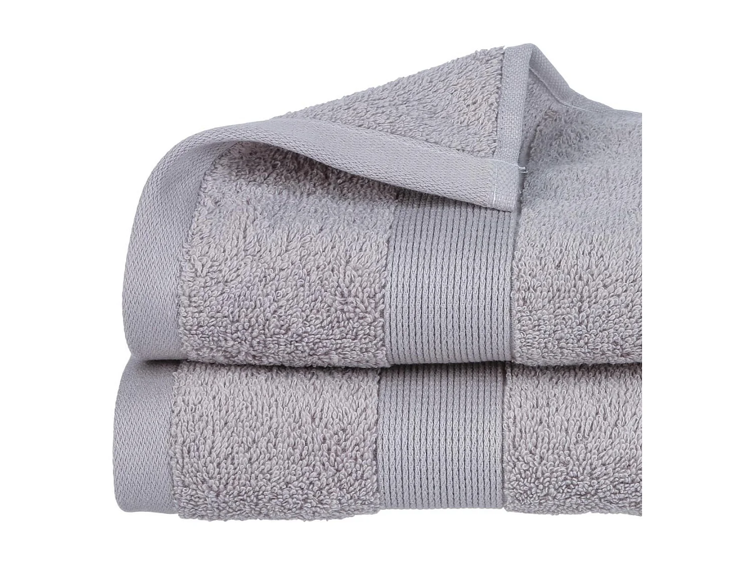 Serviette de toilette en Coton Taupe tissu éponge 50 x 90 cm