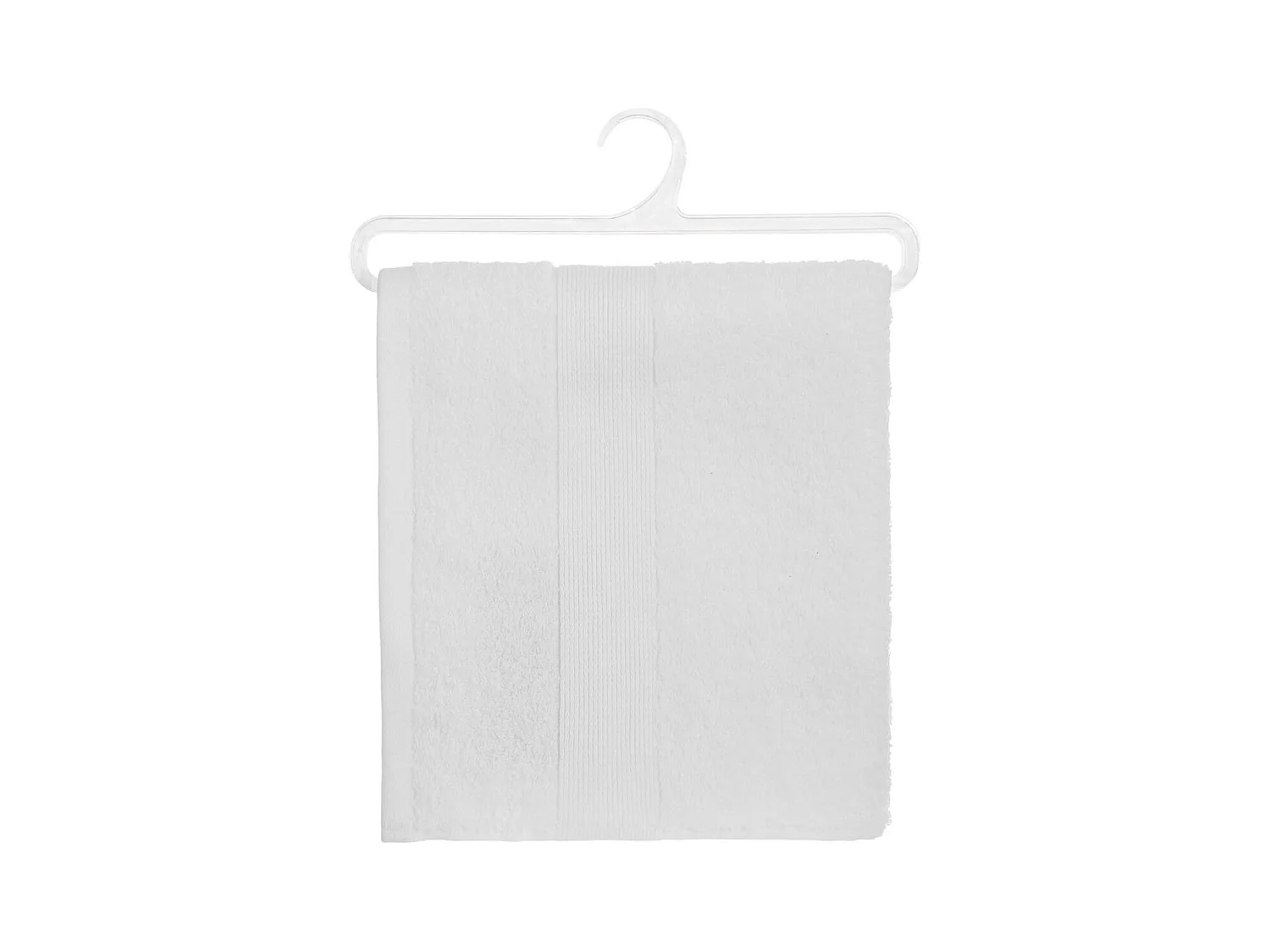 Serviette de toilette en Coton Blanc tissu éponge 50 x 90 cm