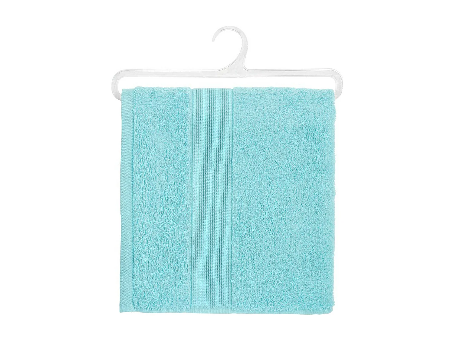 Serviette de toilette en Coton Bleu aqua tissu éponge 50 x 90 cm