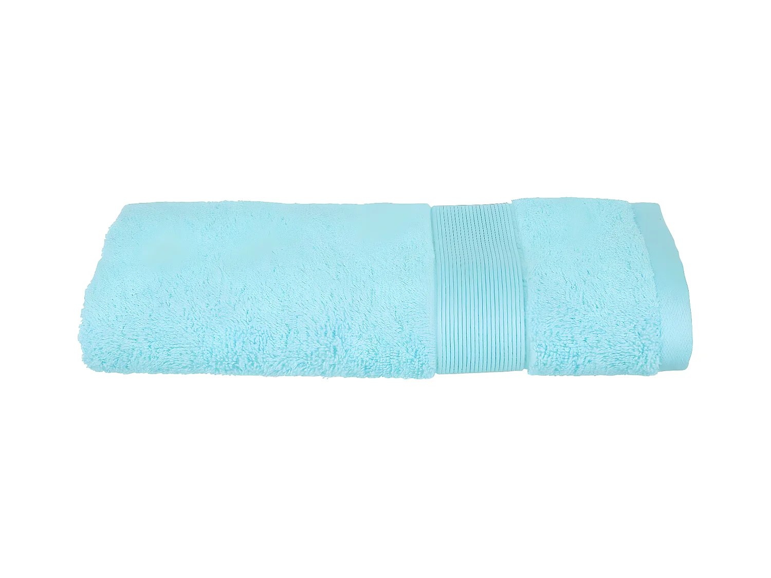 Serviette de toilette en Coton Bleu aqua tissu éponge 50 x 90 cm