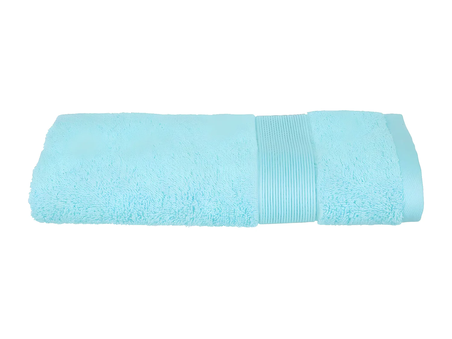 Serviette de toilette en Coton Bleu aqua tissu éponge 50 x 90 cm