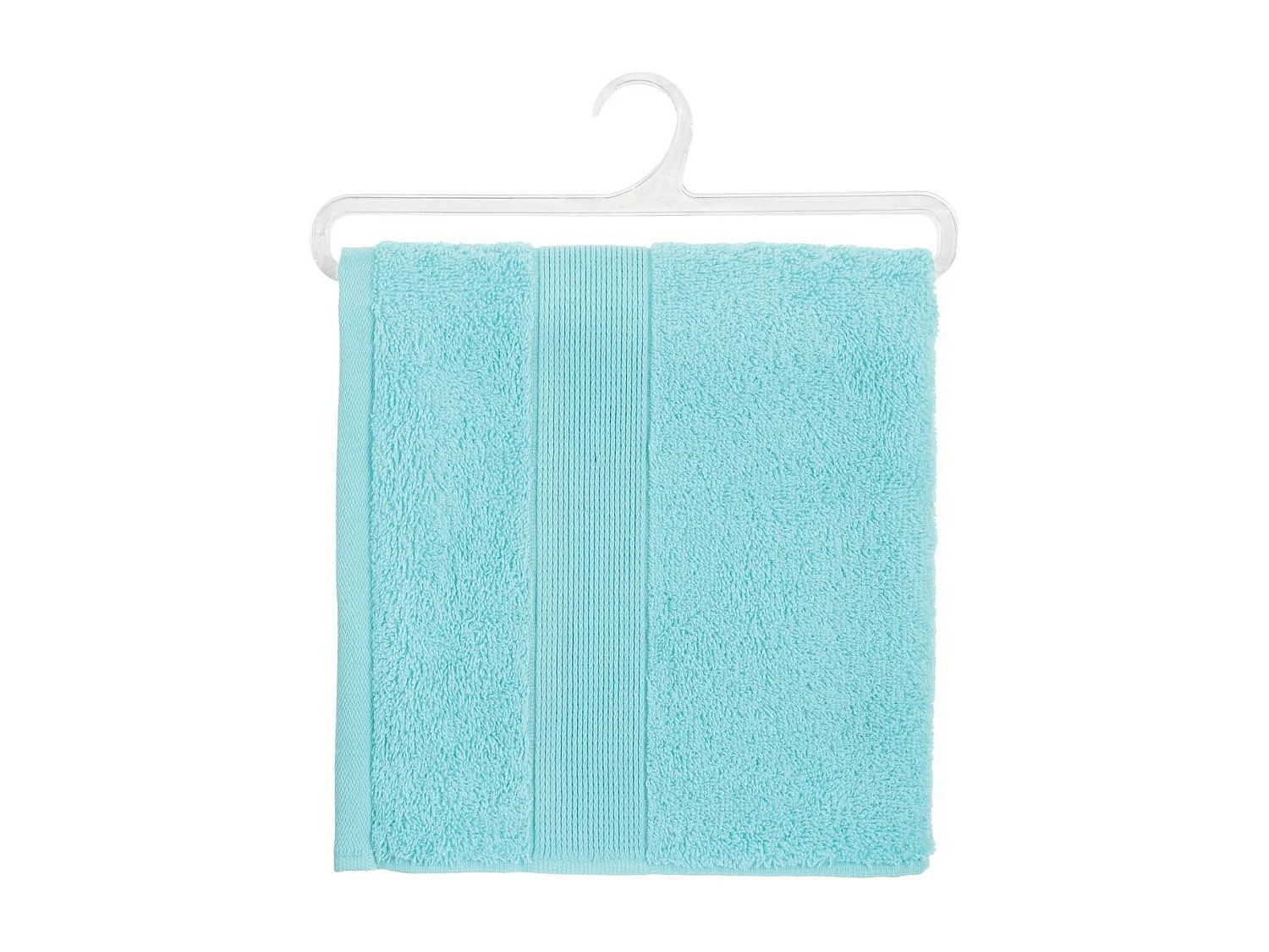 Serviette de toilette en Coton Bleu aqua tissu éponge 50 x 90 cm