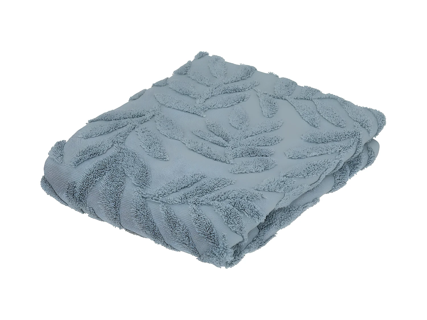 Serviette de toilette en Coton Bleu tissu Jacquard 30 x 50 cm