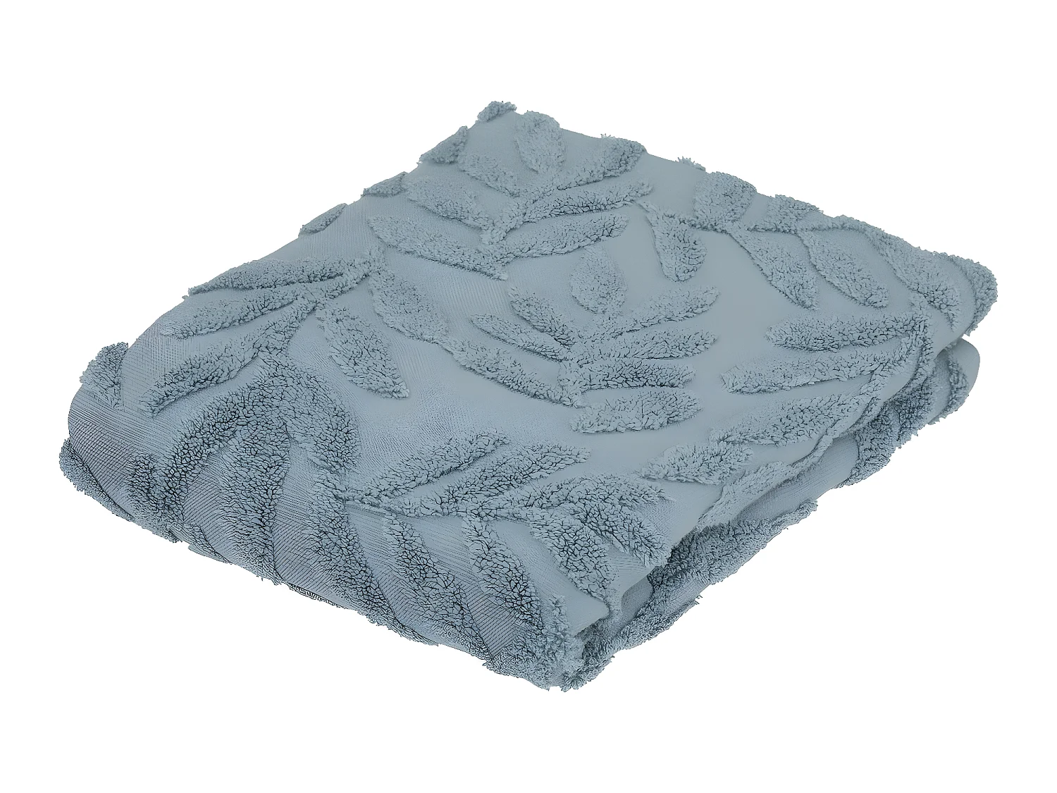 Serviette de toilette en Coton Bleu tissu Jacquard 30 x 50 cm