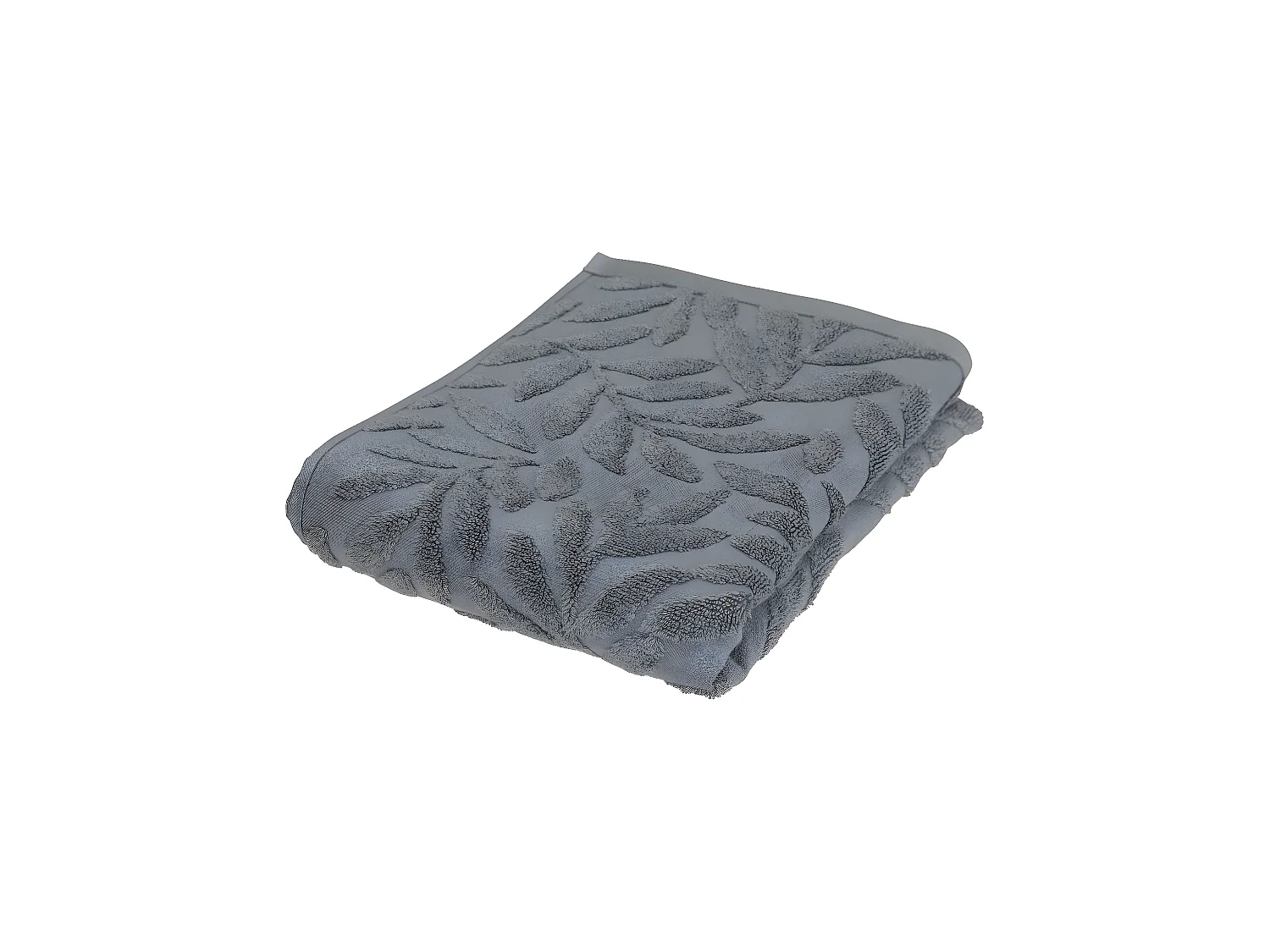 Serviette de toilette en Coton Gris Foncé tissu Jacquard 50 x 90 cm