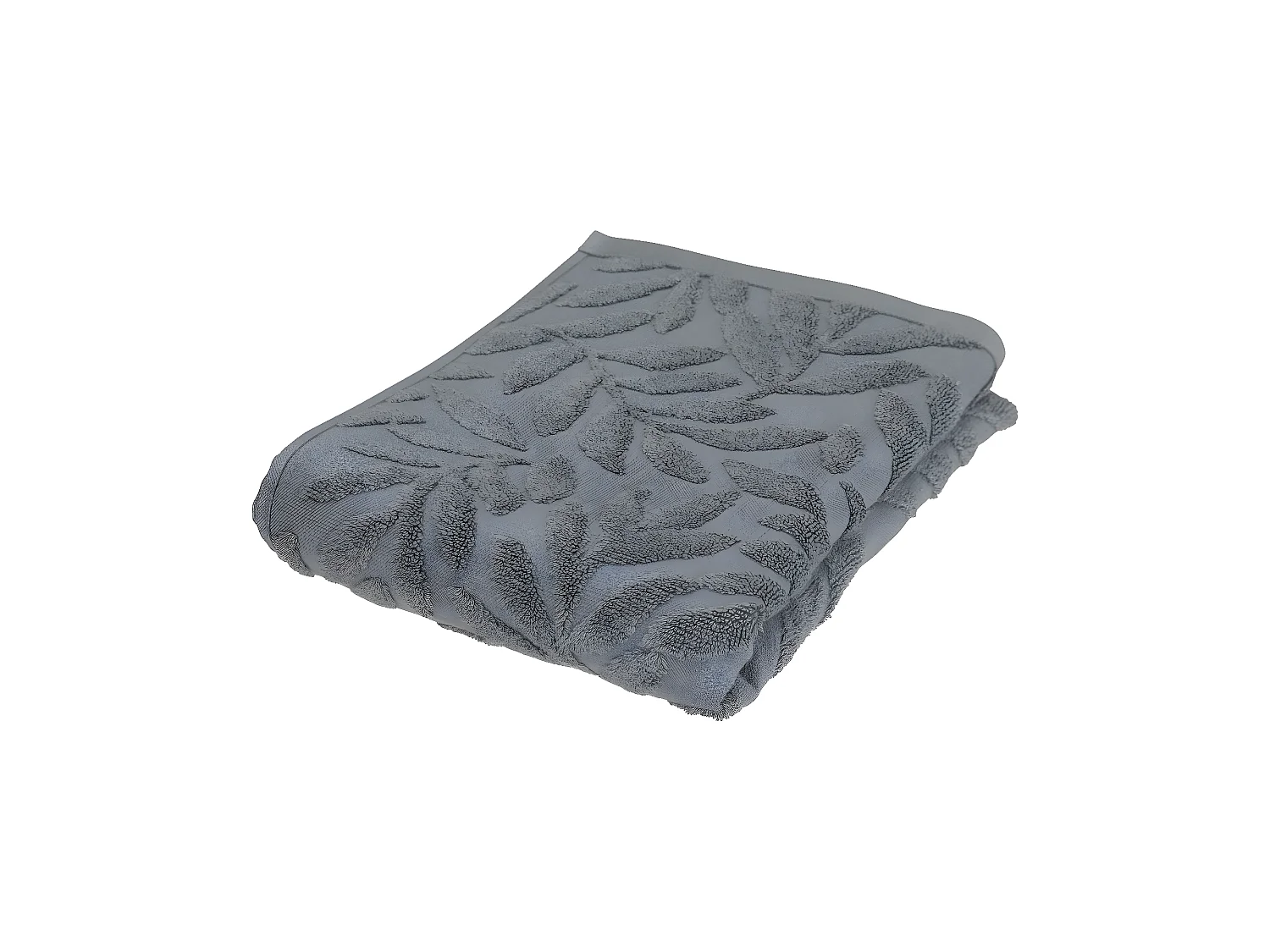 Serviette de toilette en Coton Gris Foncé tissu Jacquard 50 x 90 cm