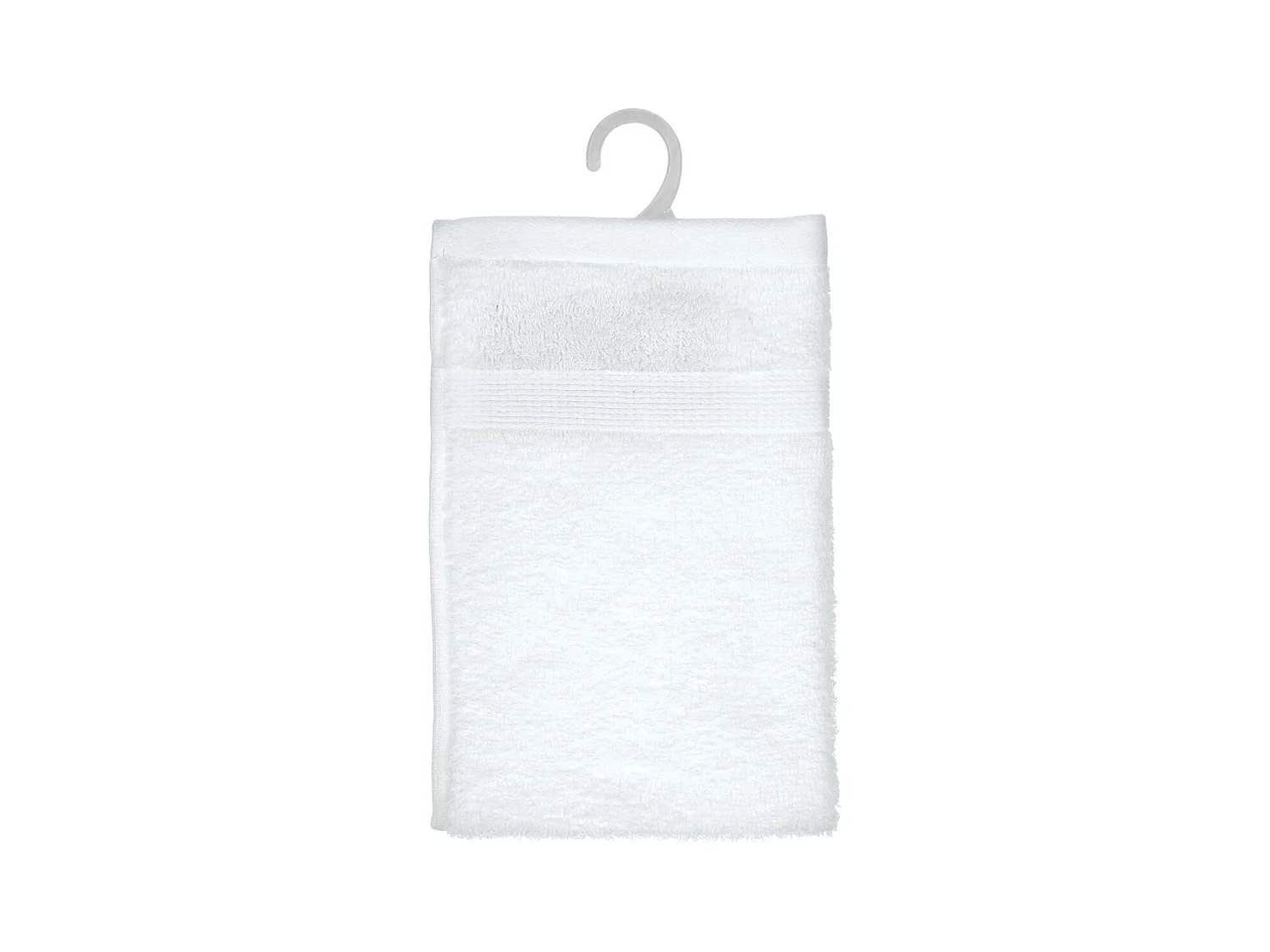 Serviette de toilette en Coton Blanc tissu éponge 30 x 50 cm