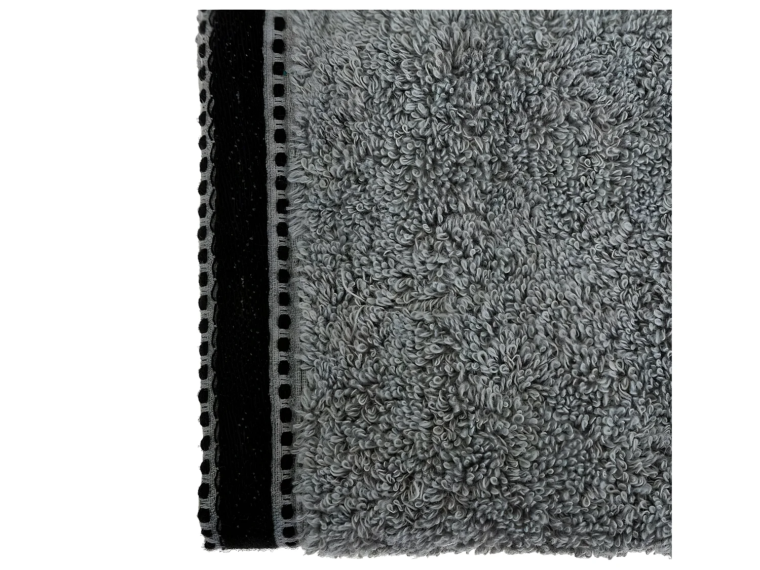 Serviette de toilette en Coton Gris Foncé tissu éponge 30 x 50 cm