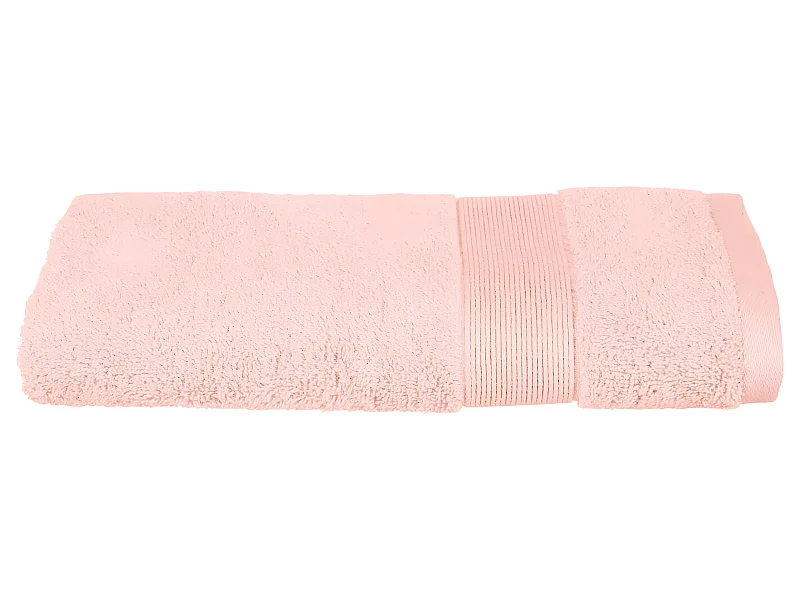 Serviette de toilette en Coton Rose tissu éponge 50 x 90 cm