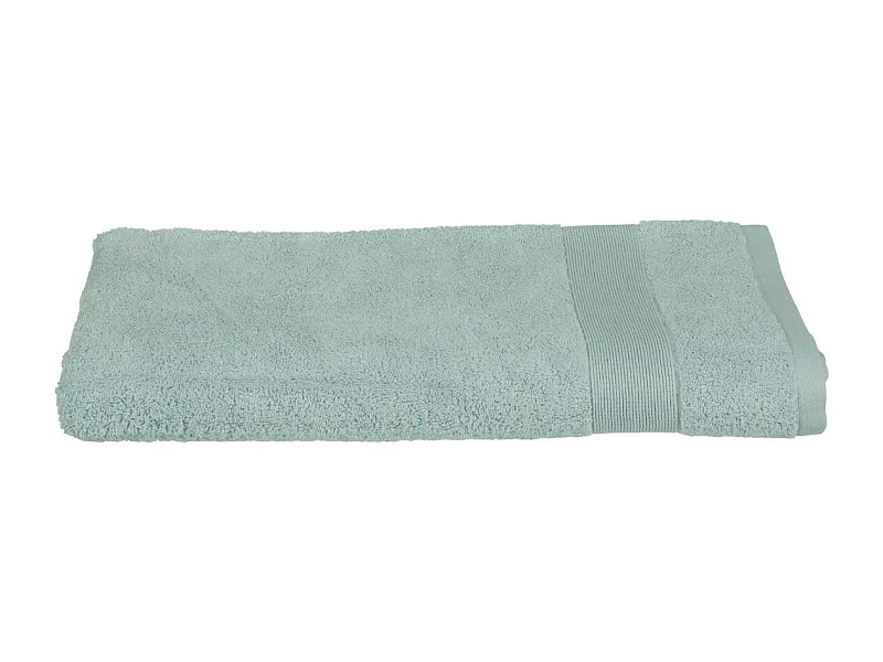Drap de bain en Coton Vert givré tissu éponge 100 x 150 cm