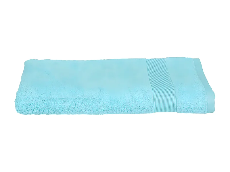 Drap de bain en Coton Bleu aqua tissu éponge 100 x 150 cm
