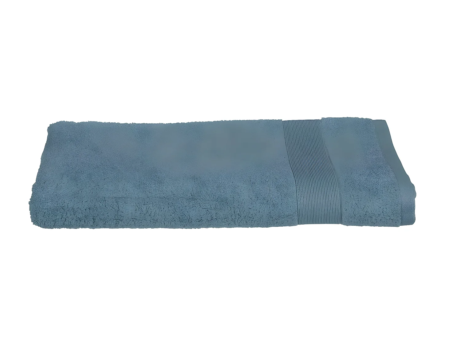 Drap de bain en Coton Bleu orage tissu éponge 100 x 150 cm