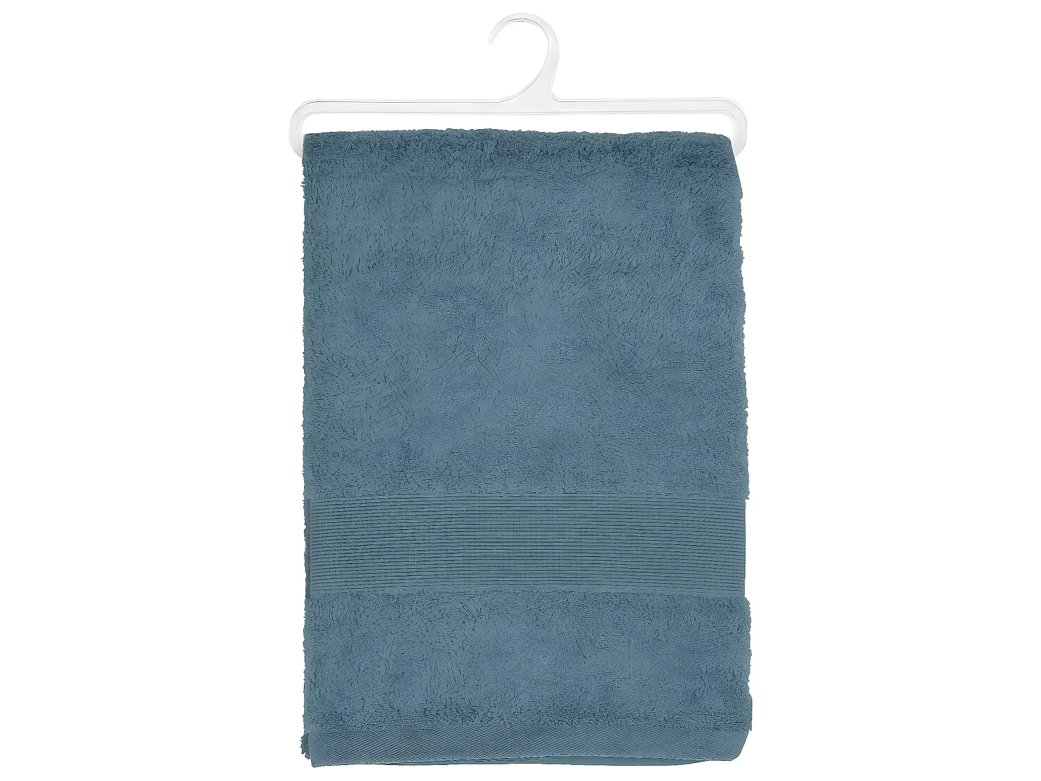 Drap de bain en Coton Bleu orage tissu éponge 100 x 150 cm