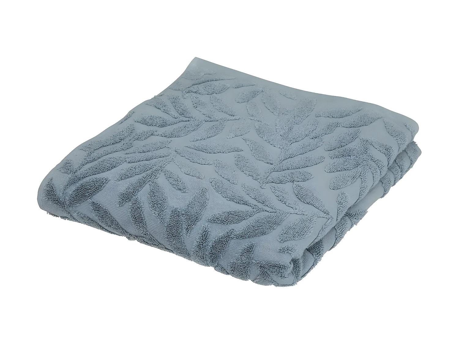 Drap de bain en Coton Bleu tissu Jacquard 100 x 150 cm