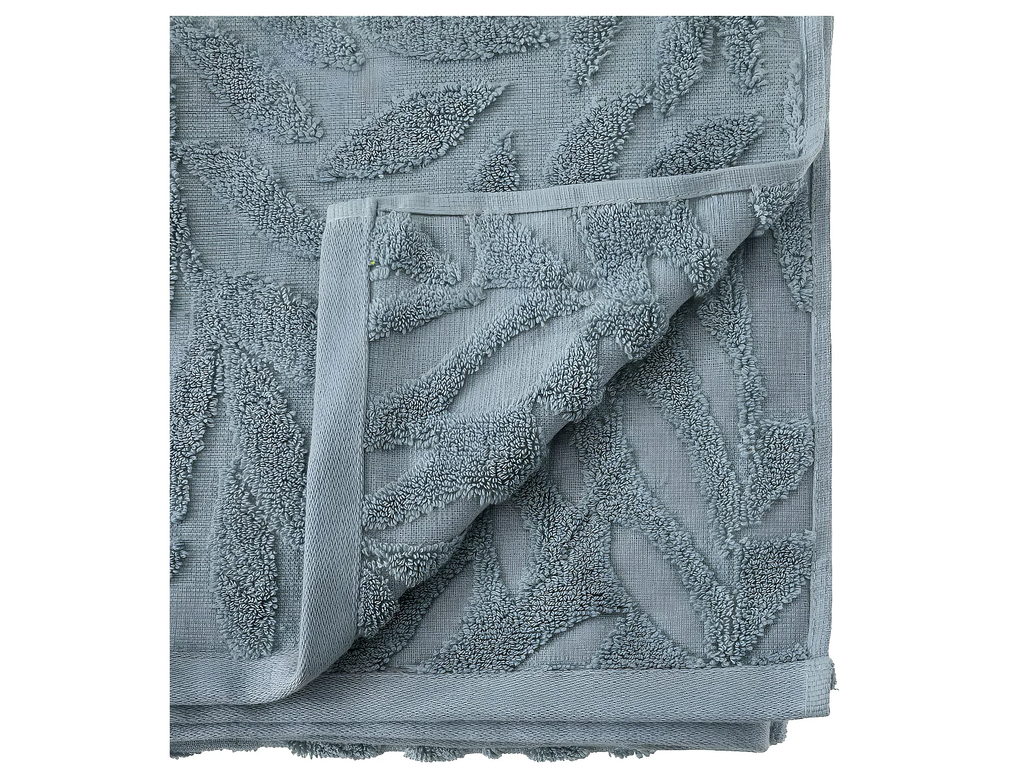 Drap de bain en Coton Bleu tissu Jacquard 100 x 150 cm