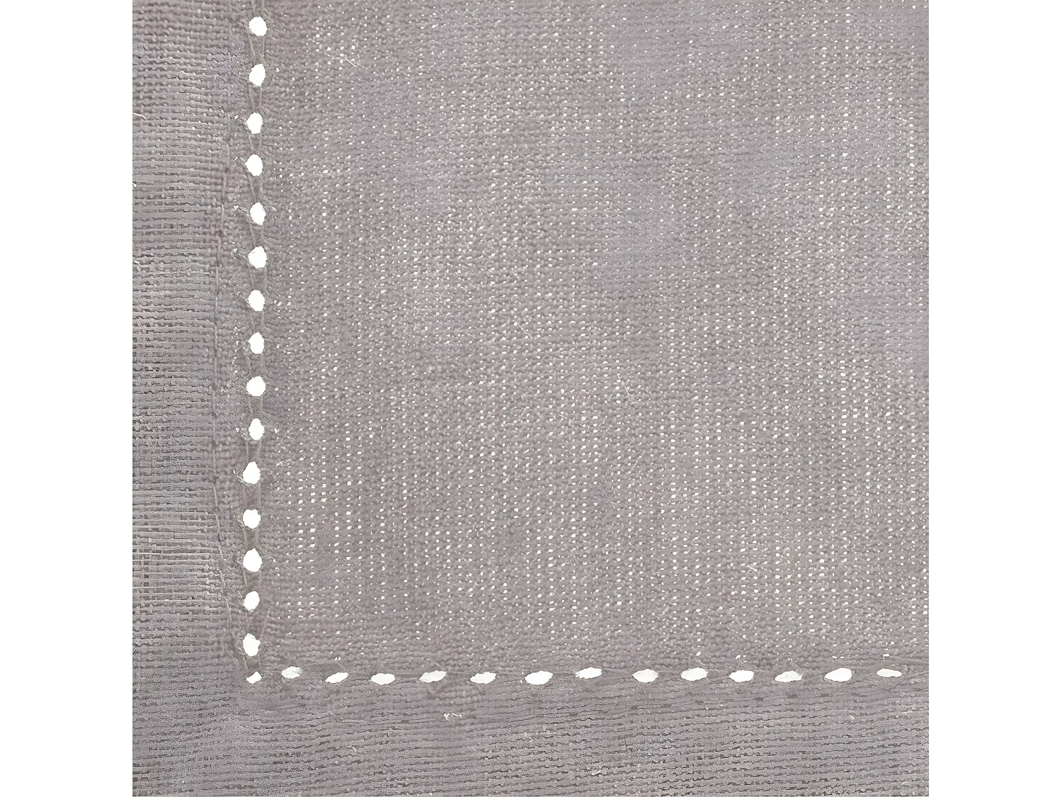 Lot de 4 Serviettes de table en Coton Gris clair 40 x 40 cm