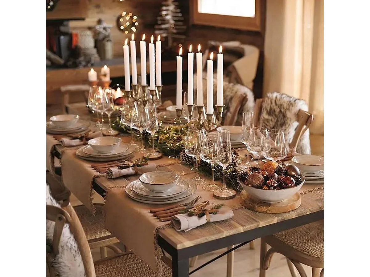 Lot de 4 Serviettes de table en Coton Gris clair 40 x 40 cm