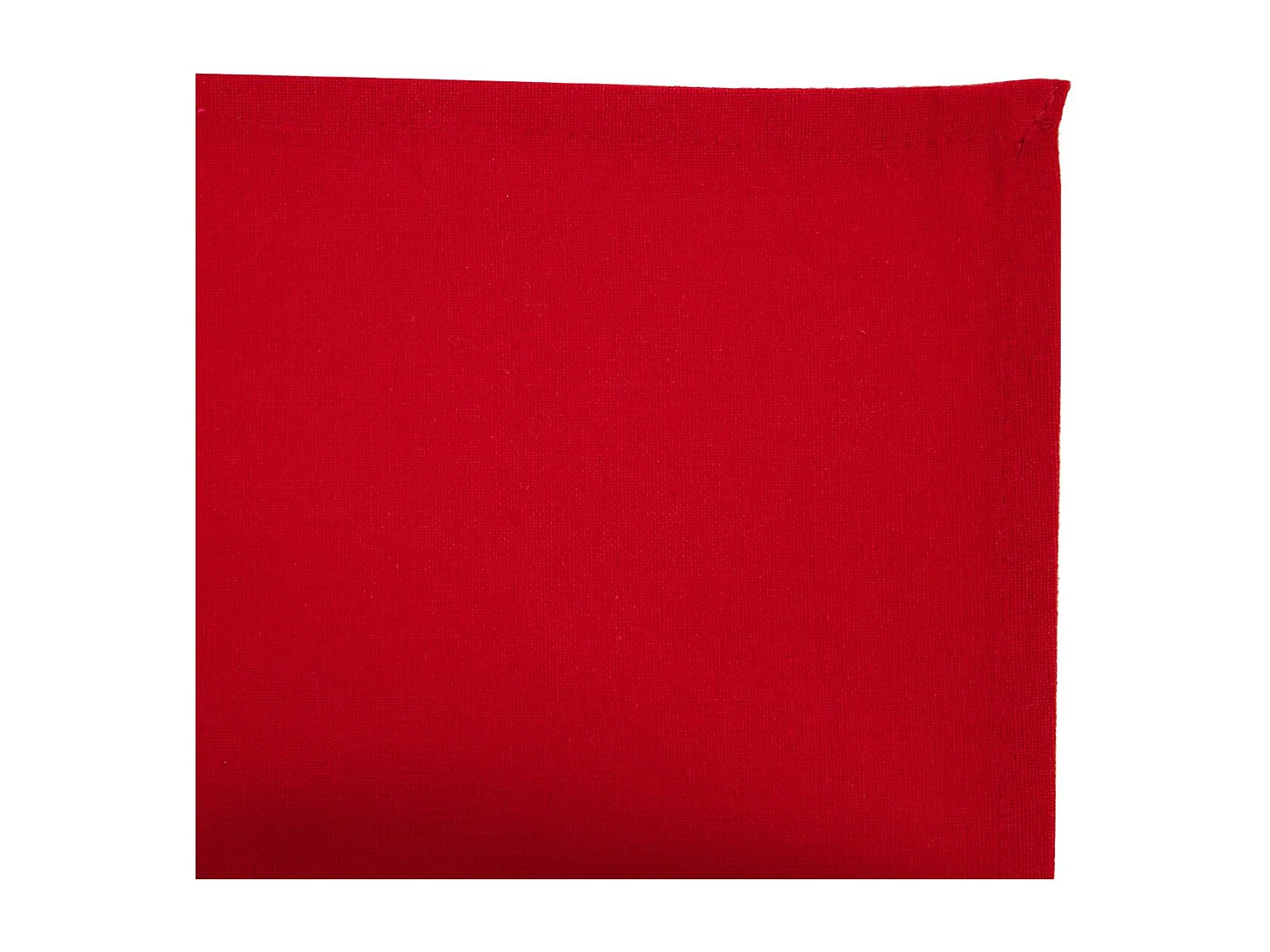 Lot de 4 Serviettes de table en Coton Rouge 40 x 40 cm