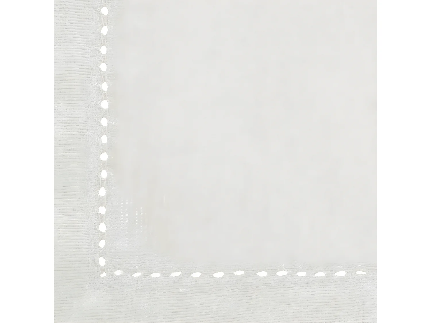 Lot de 4 Serviettes de table en Coton Blanc 40 x 40 cm