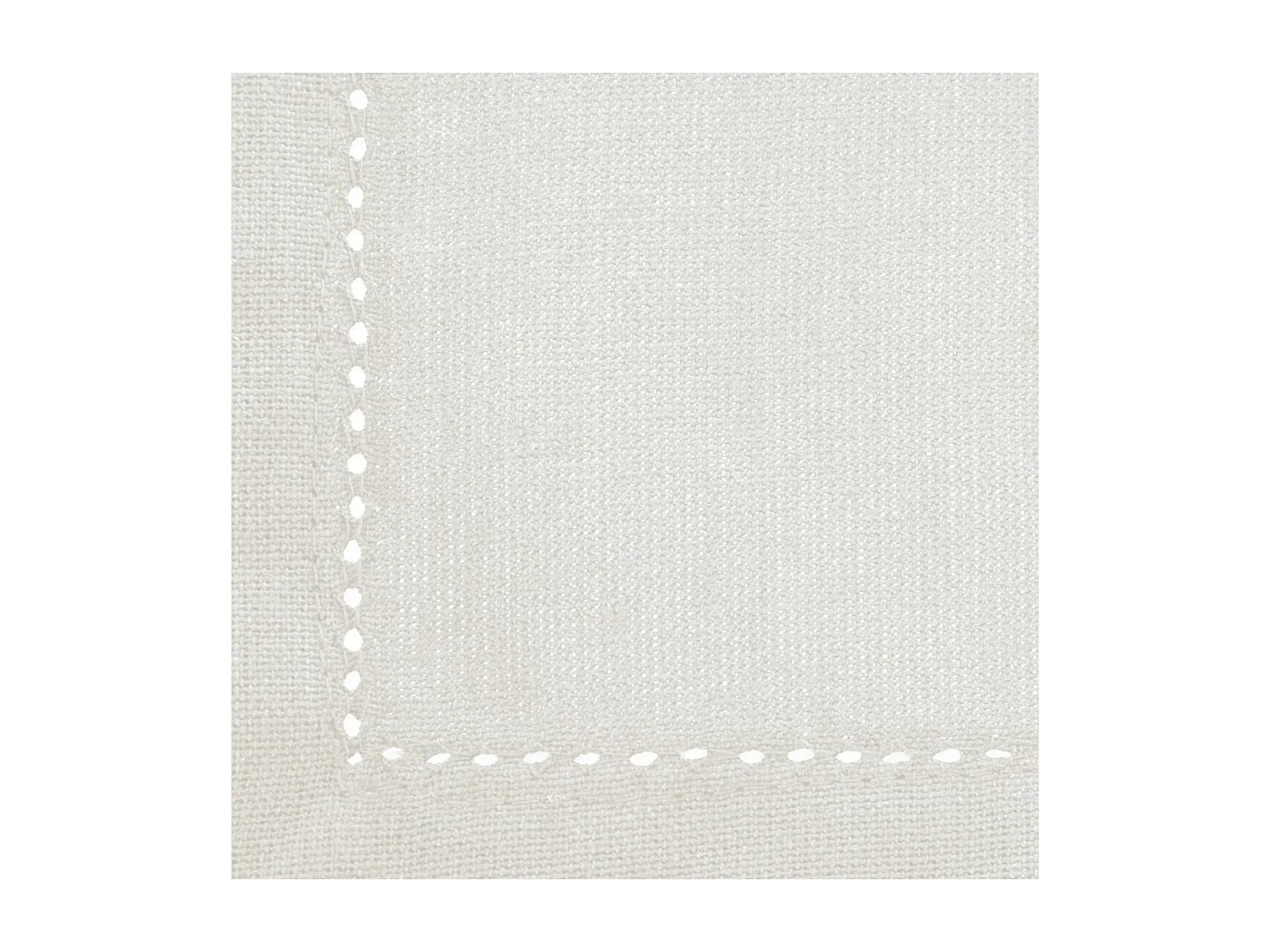 Lot de 4 Serviettes de table en Coton Blanc 40 x 40 cm
