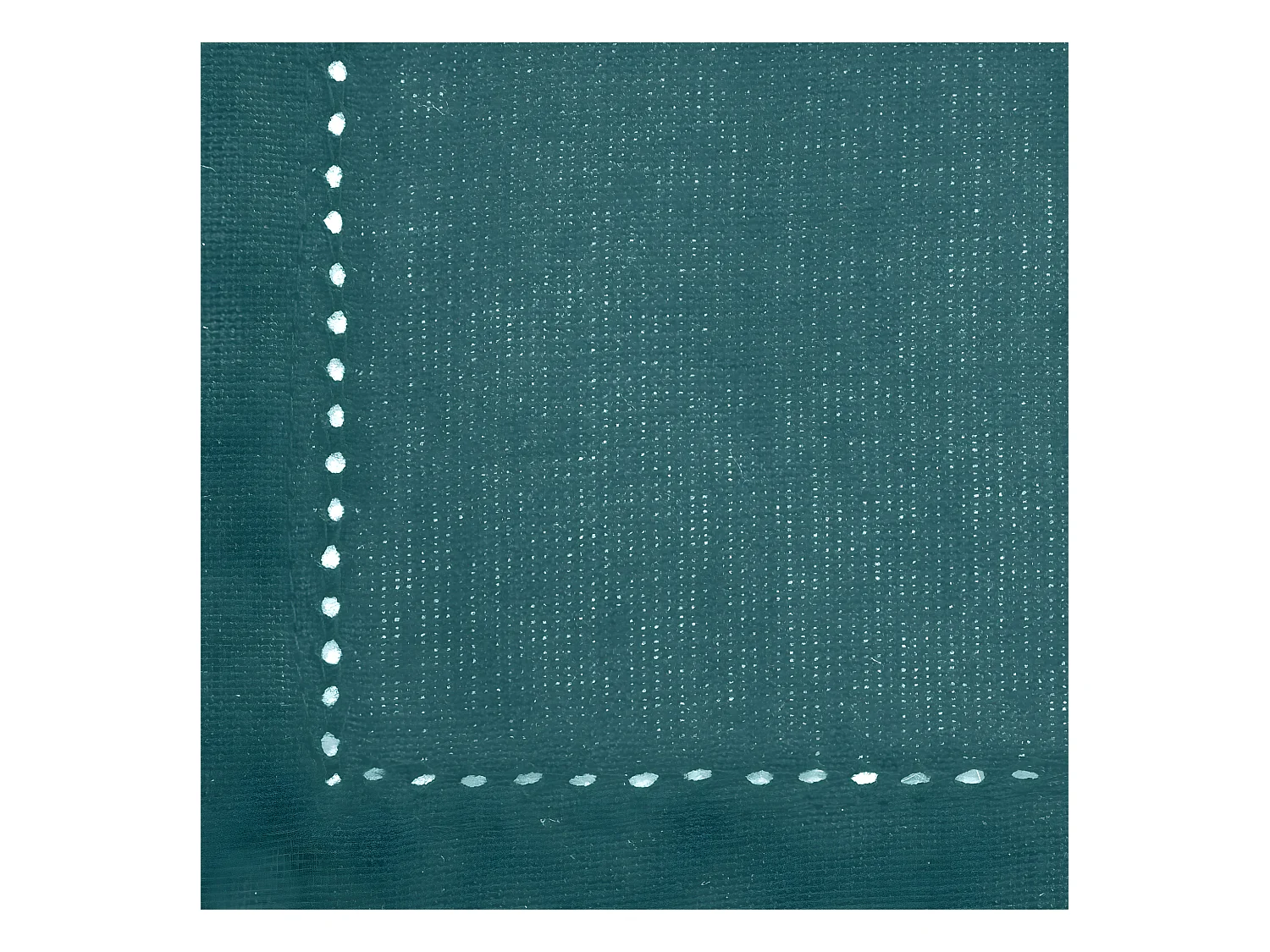 Lot de 4 Serviettes de table en Coton Bleu canard 40 x 40 cm
