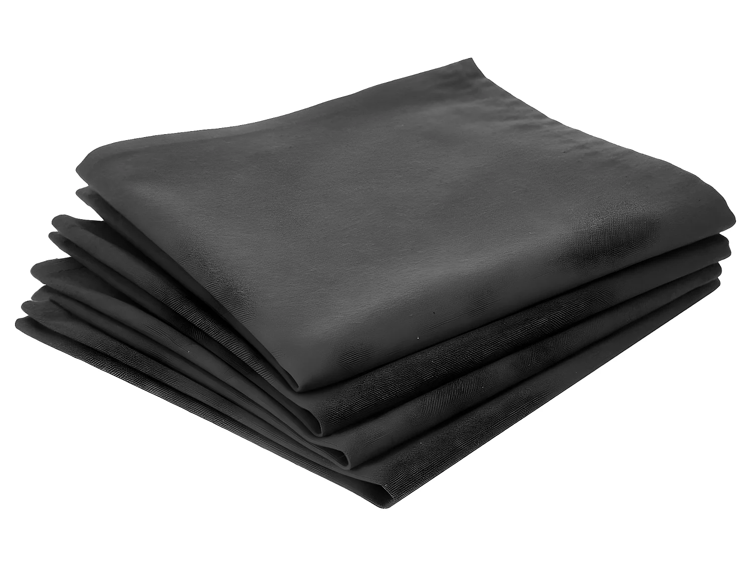 Lot de 4 Serviettes de table en Coton Gris foncé  40 x 40 cm