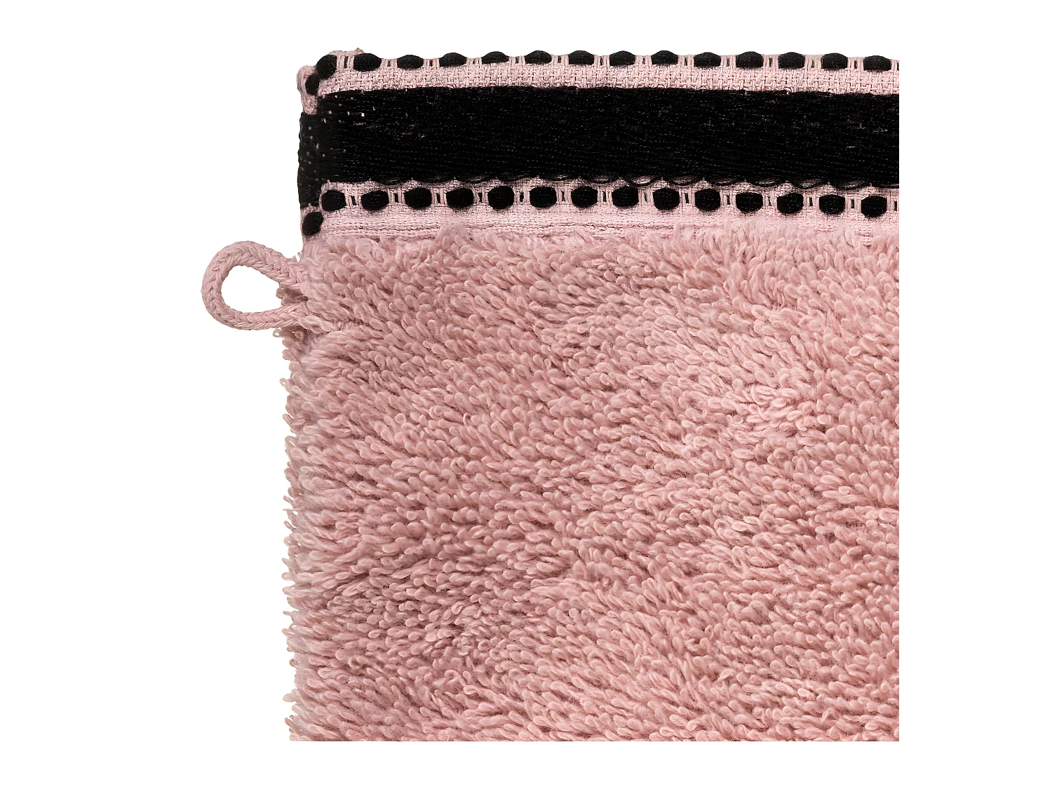 Lot de 2 Gants de toilette en Coton Rose tissu éponge 15 x 21 cm