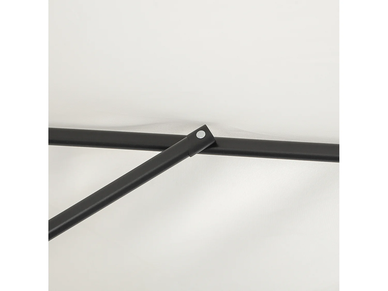 Sombrilla de jardín crema 230x130x245 cm Outsunny