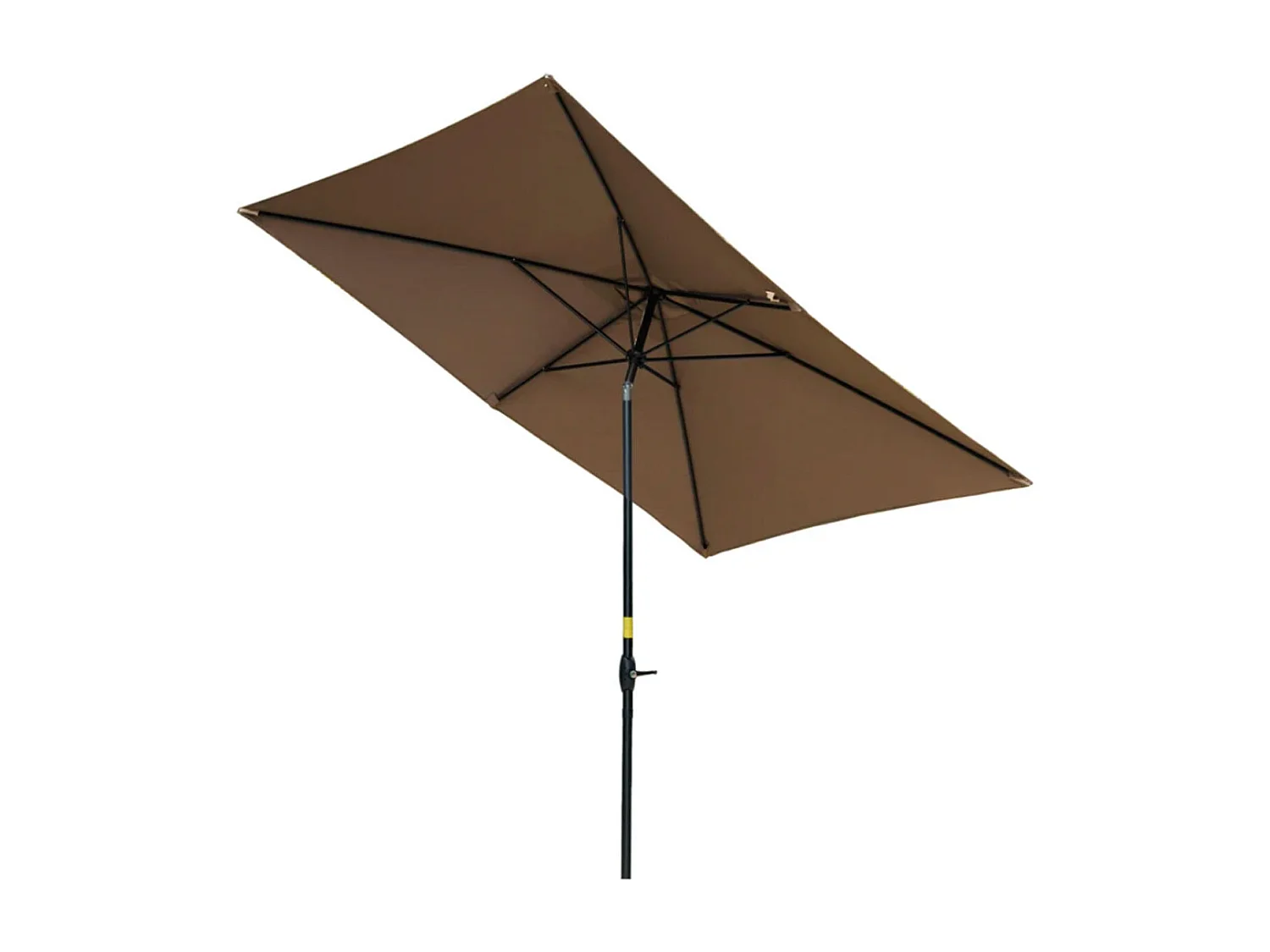 Sombrilla de jardín café 296x197x244,5 cm Outsunny