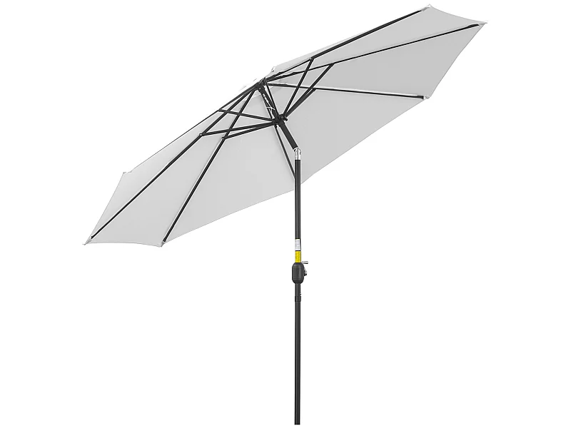 Sombrilla de jardín blanco 292x292x250 cm Outsunny