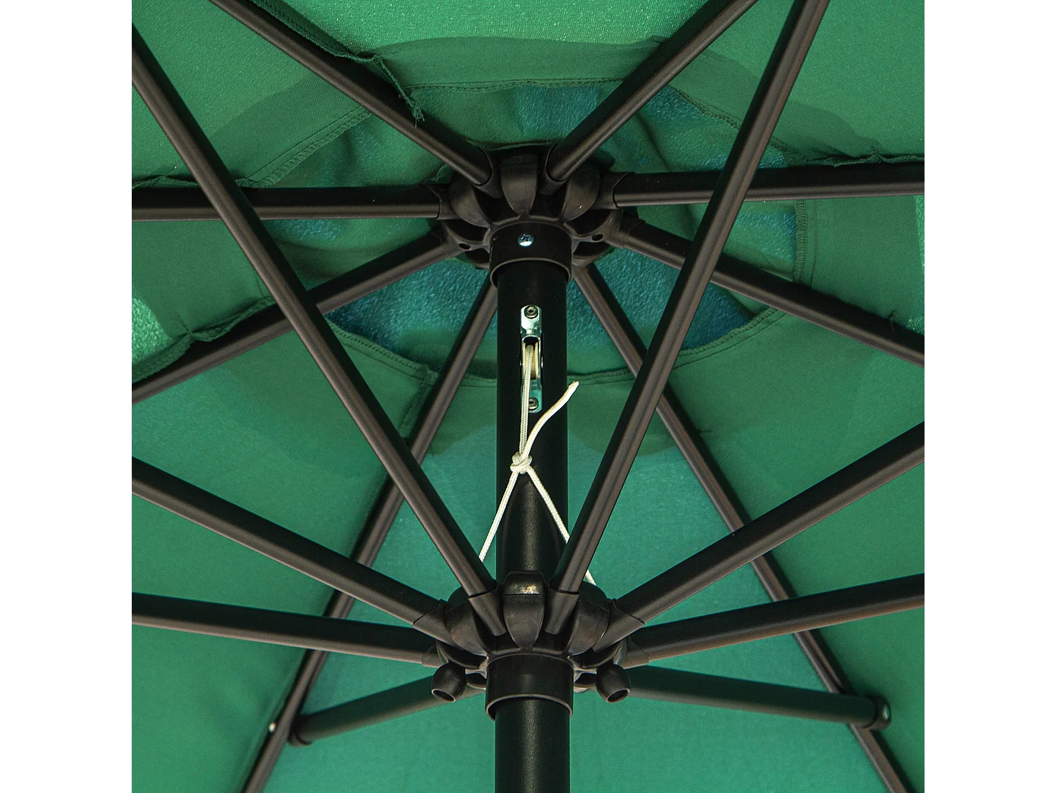 Sombrilla de jardín verde 295x295x250 cm Outsunny