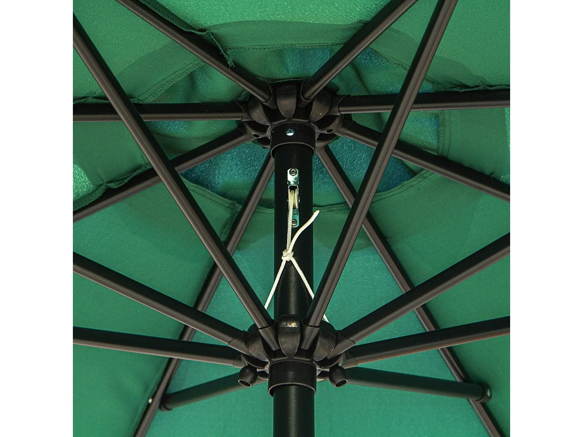 Sombrilla de jardín verde 295x295x250 cm Outsunny