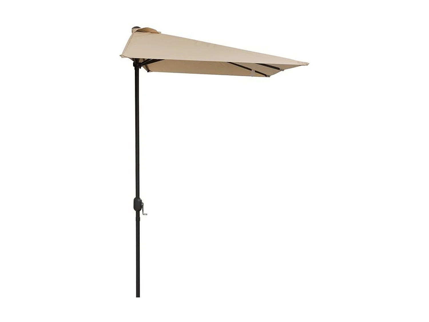 Sombrilla de jardín beige 230x130x245 cm Outsunny