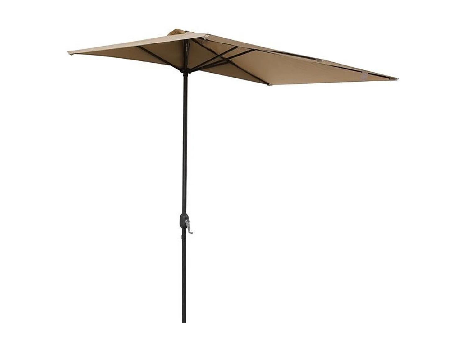 Sombrilla de jardín beige 230x130x245 cm Outsunny