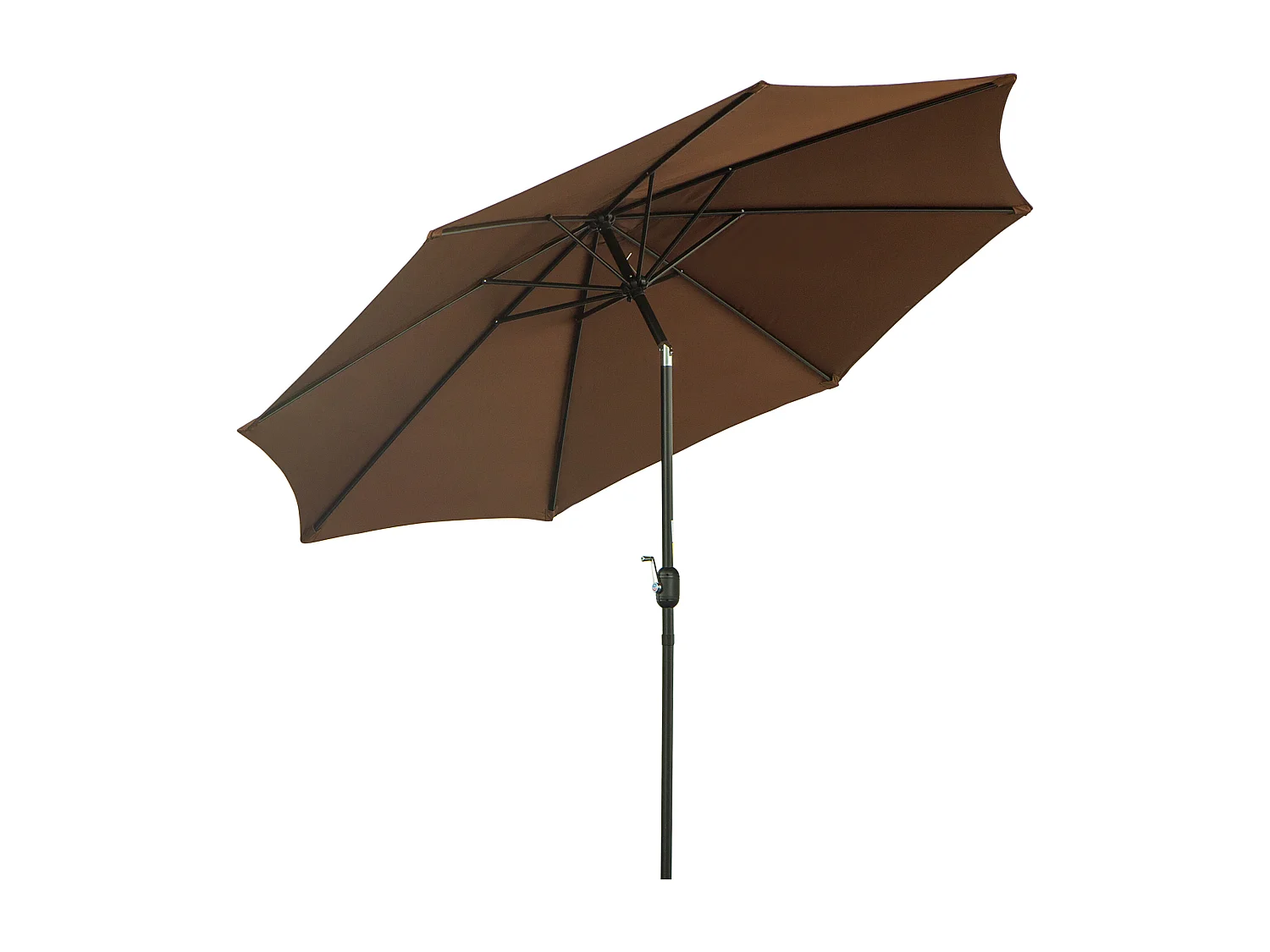 Sombrilla de jardín café 295x295x250 cm Outsunny