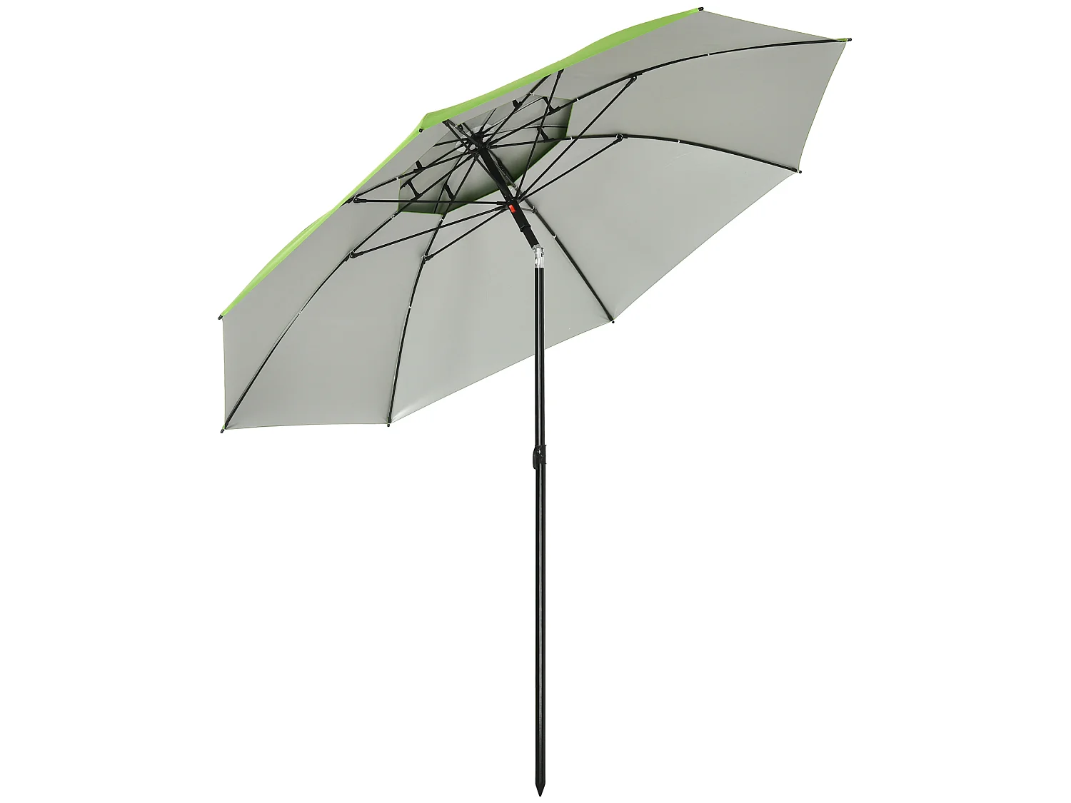 Sombrilla de playa verde 185x185x205 cm Outsunny