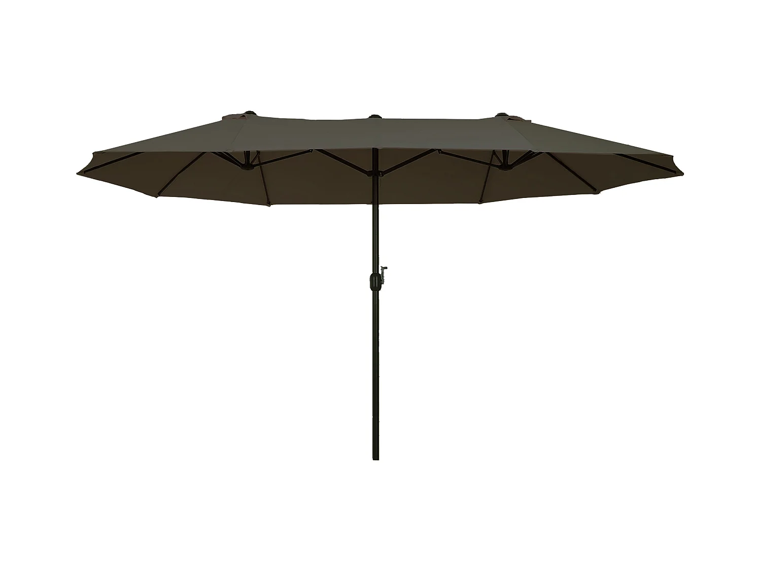 Sombrilla gris 455x265x238 cm Outsunny