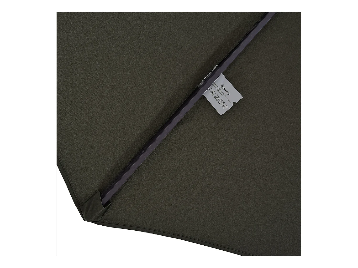 Sombrilla gris 455x265x238 cm Outsunny